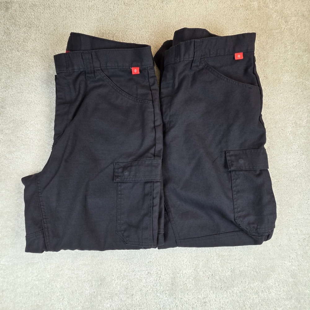 Bulwark IQ Series FR CAT2 Cargo Pants Lot Mens 38x31 Blue Flame Resist Ripstop